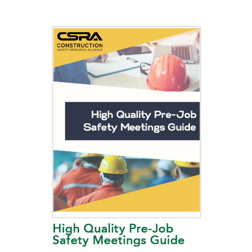 High Quality Pre-Job Safety Meetings Guide
