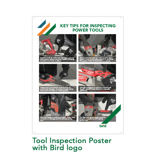 Tool Inspection Poster with Bird logo